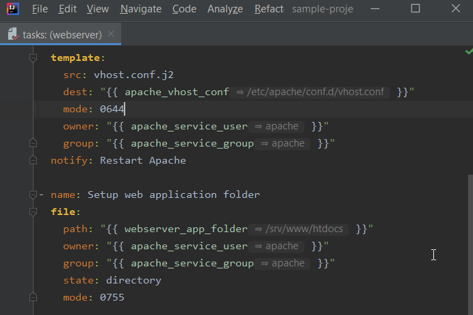 OrchidE editor with inlay hints