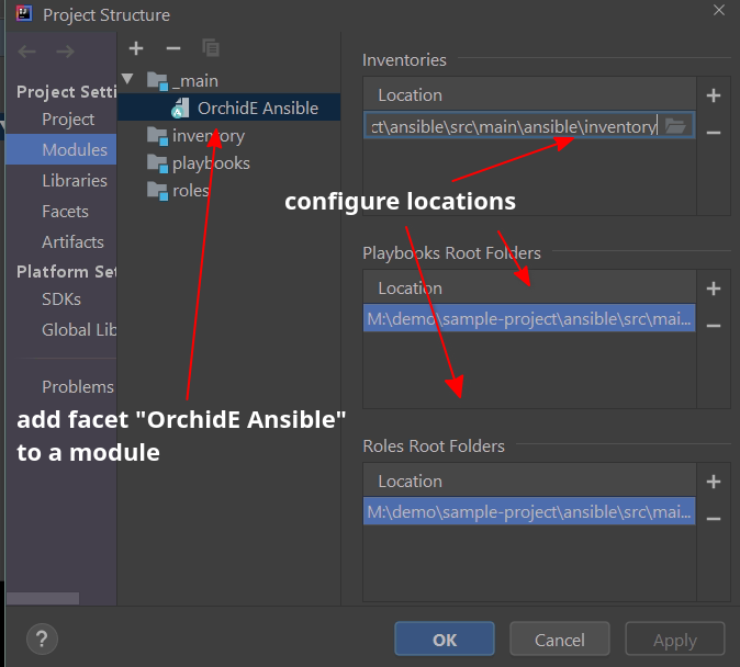 OrchidE Ansible facet