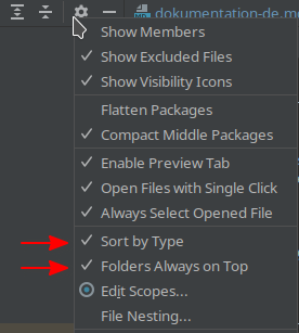 recommended project view configuration