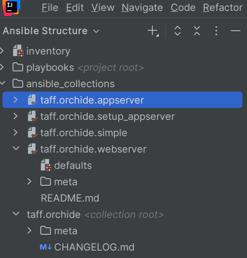 Full qualified role names in the structure view